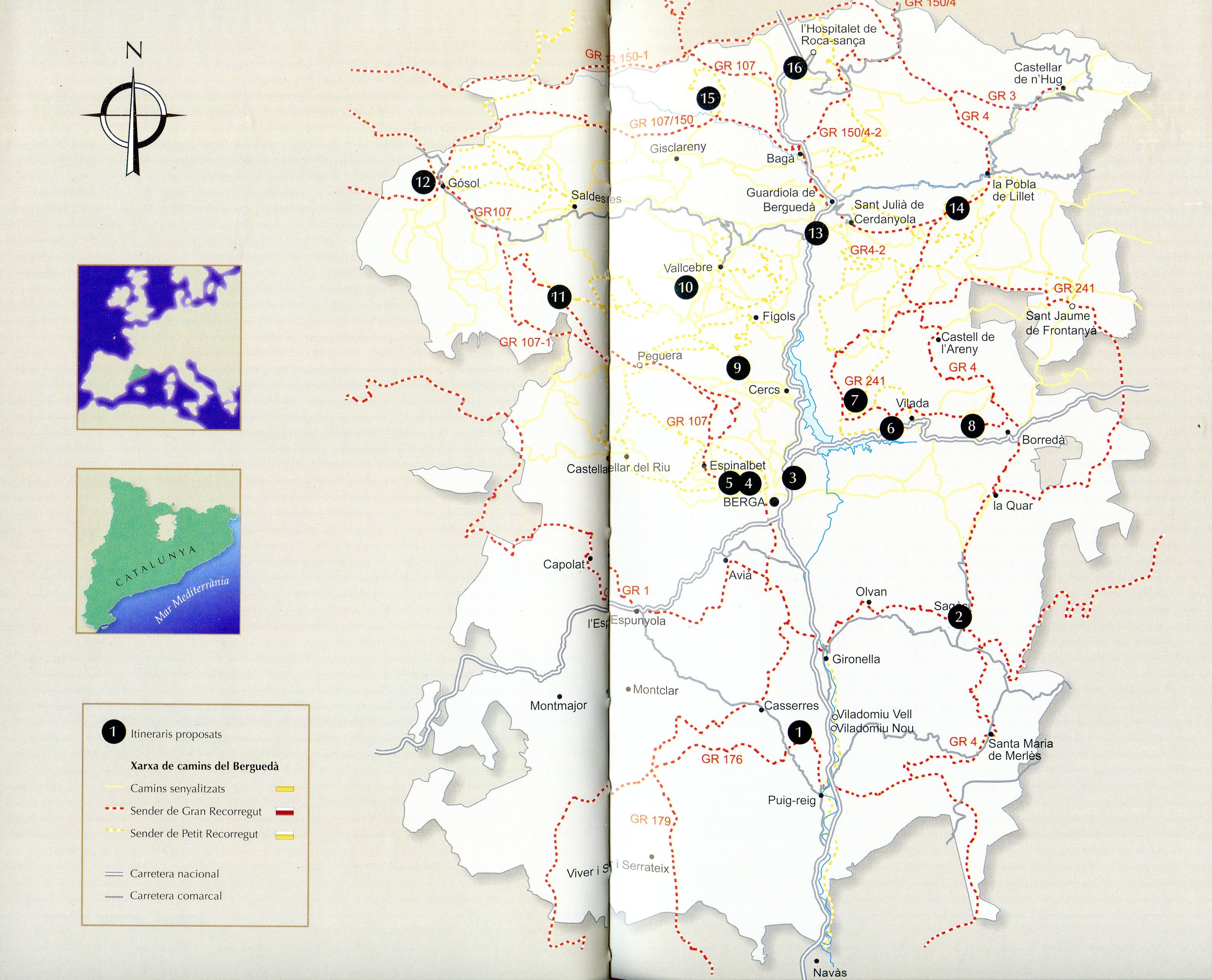 A peu per camins berguedans : 16 passejades i excursions - Miniatura 4